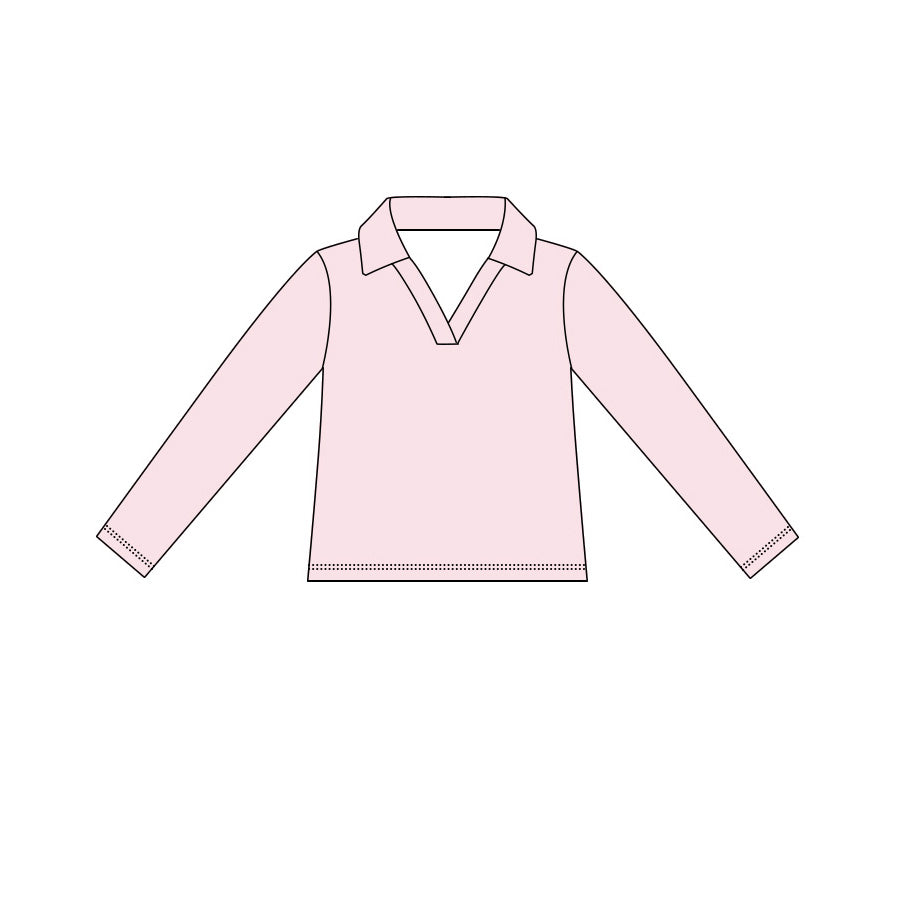 Baby Girls Light Pink Long Sleeve Yoga Active T-shirts Top Preorder