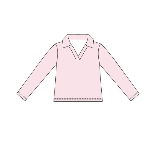 Baby Girls Light Pink Long Sleeve Yoga Active T-shirts Top Preorder