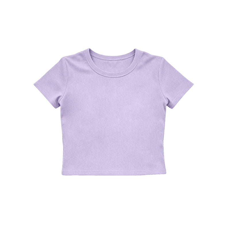 Baby Girls Lavender Short Sleeve Yoga Active T-shirts Top Preorder