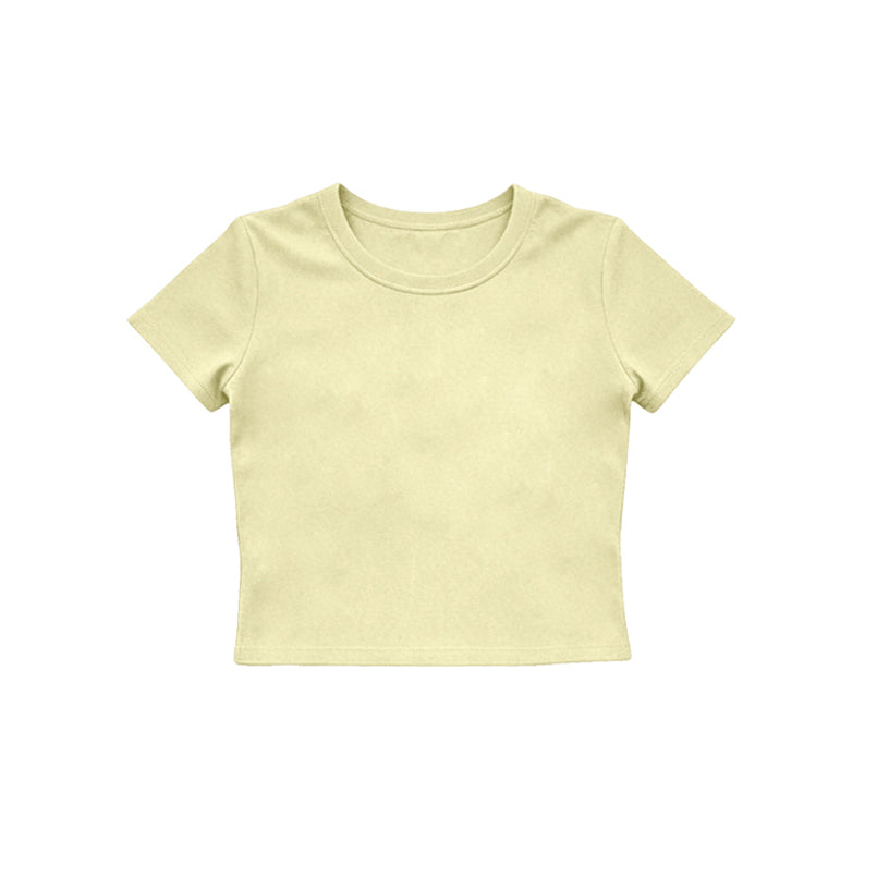 Baby Girls Yellow Short Sleeve Yoga Active T-shirts Top Preorder
