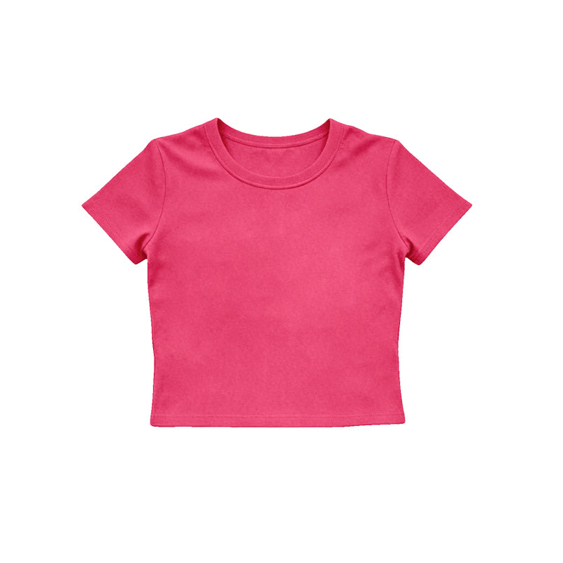 Baby Girls Hot Pink Short Sleeve Yoga Active T-shirts Top Preorder