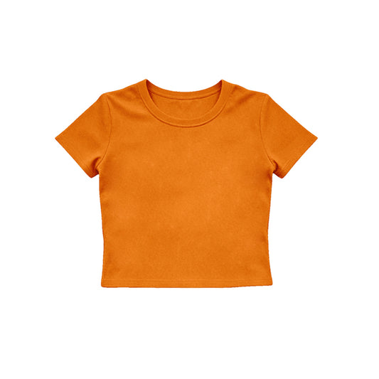 Baby Girls Orange Short Sleeve Yoga Active T-shirts Top Preorder