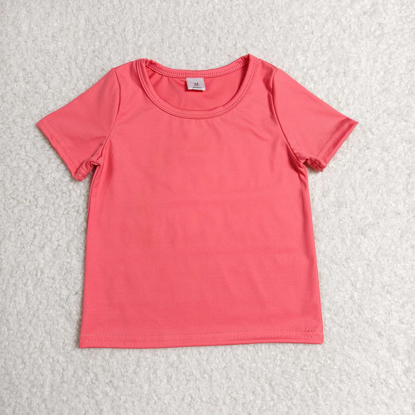 Baby Girls Watermelon Red Short Sleeve Yoga Active T-shirts Top