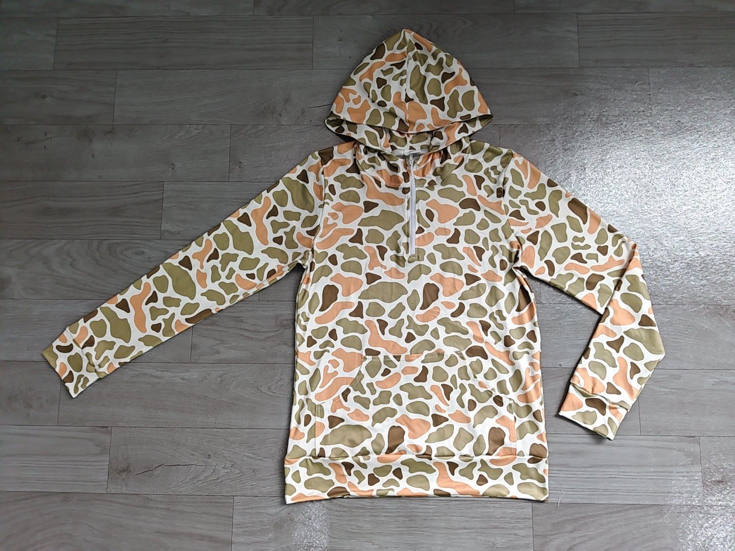 Adult Men Southern Camo Zip Pocket Hoodies Top Preorder