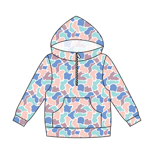 Adult Men Southern Camo Zip Pocket Hoodies Top Preorder