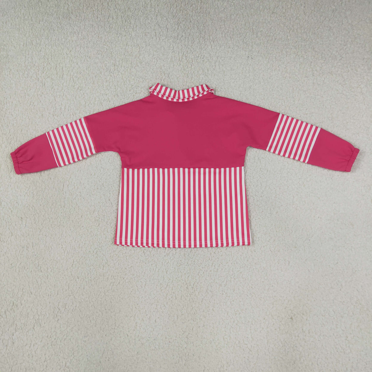 Baby Girls Long Sleeve Pink Stripe Yoga Active Zip Pullovers Top