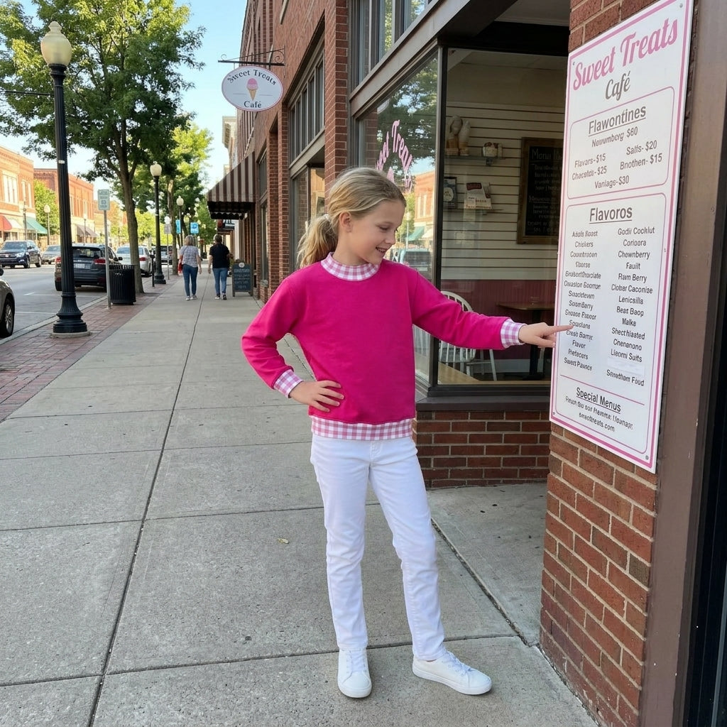 Baby Girls Hot Pink Long Sleeve Sweater Fall T-shirts Top