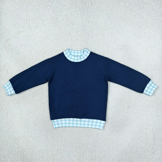 Baby Girls Navy Long Sleeve Fall Sweater T-shirts Top