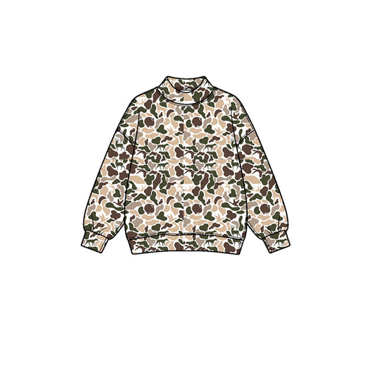 Preorder moq 5 Baby Girls Deer Dogs Ducks Camo Yoga Active Long Sleeve T-shirts Top