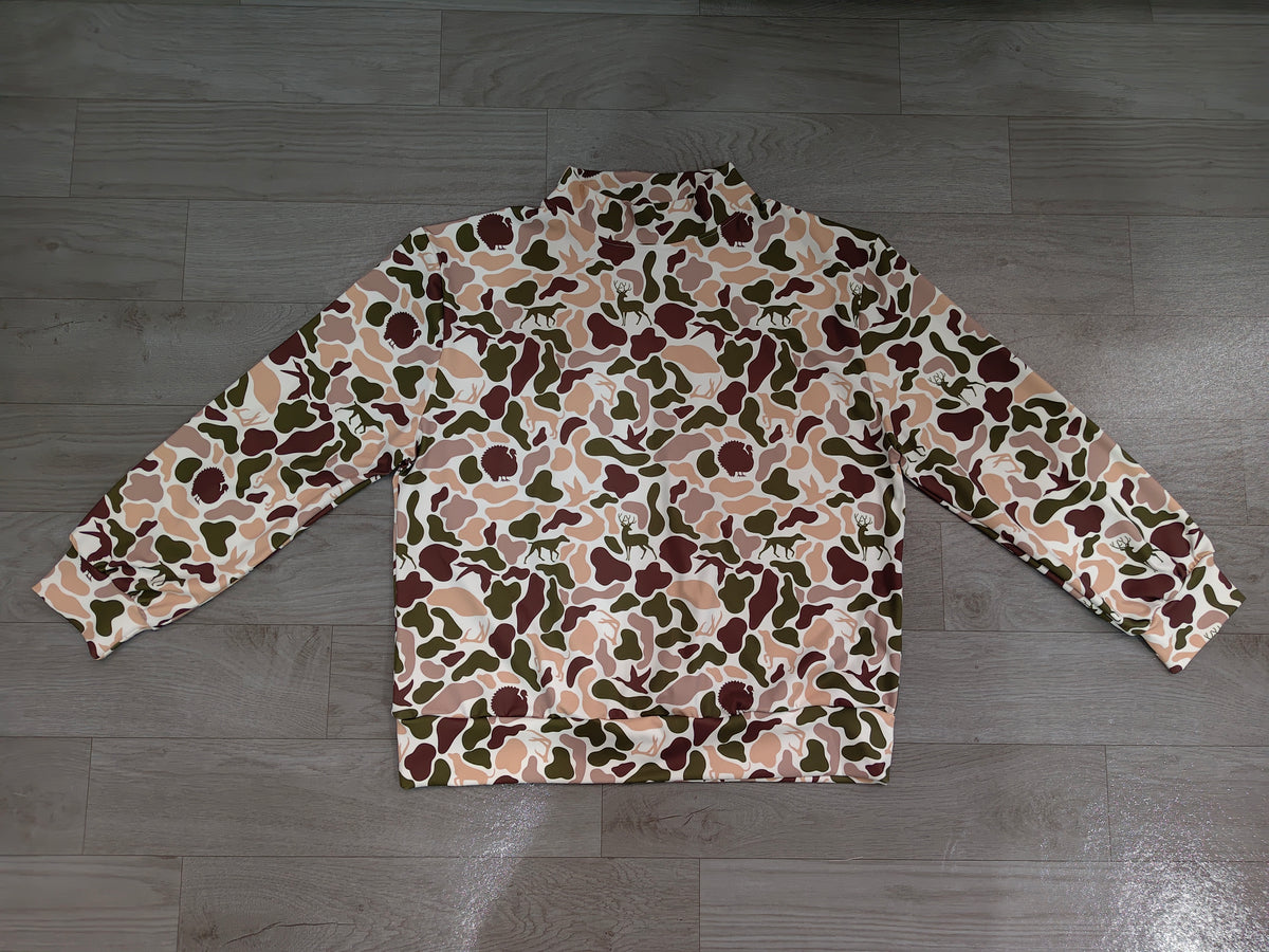 Adult Women Deer Dogs Ducks Camo Yoga Active Long Sleeve T-shirts Top Preorder