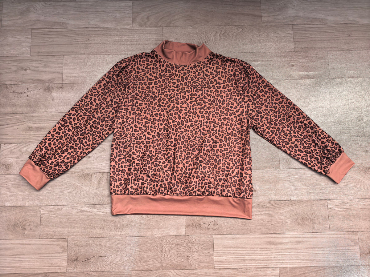 Adult Women Leopard Long Sleeve T-shirts Top Preorder