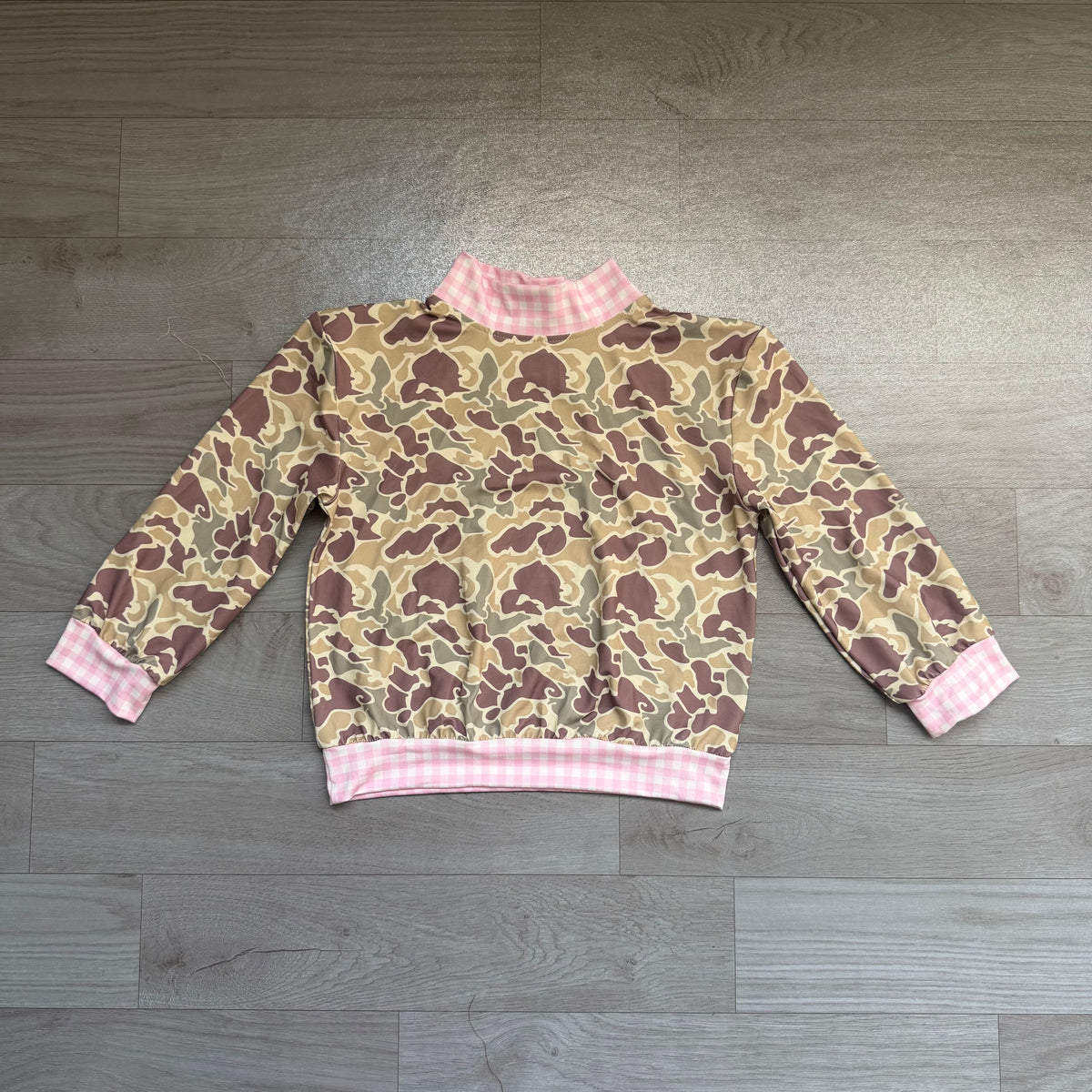 Baby Girls Long Sleeve Khaki Camo Choker T-shirts Top Preorder