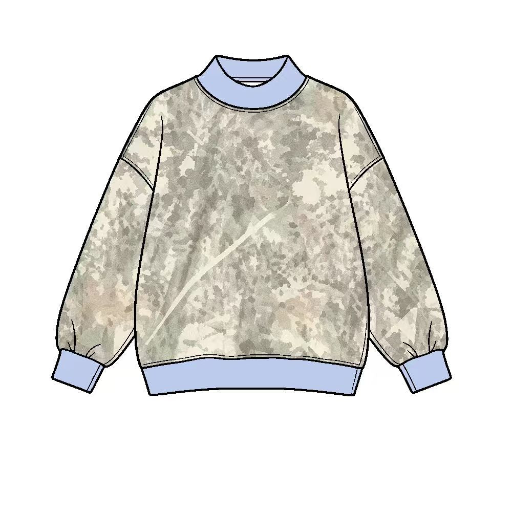 Preorder Adult Women Long Sleeve Southern Khaki Camo Yoga Active T-shirts Top