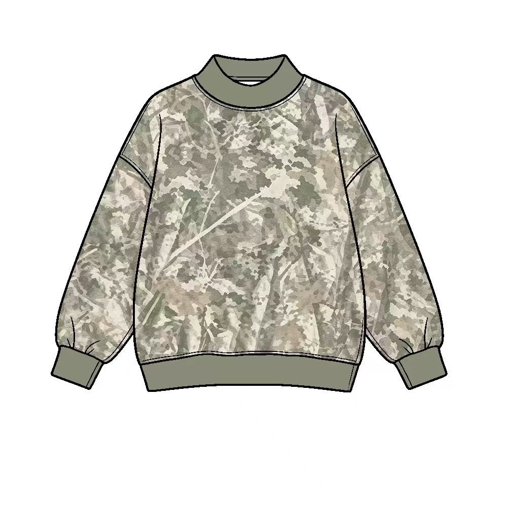 Preorder Adult Women Long Sleeve Southern Leaves Camo Yoga Active T-shirts Top