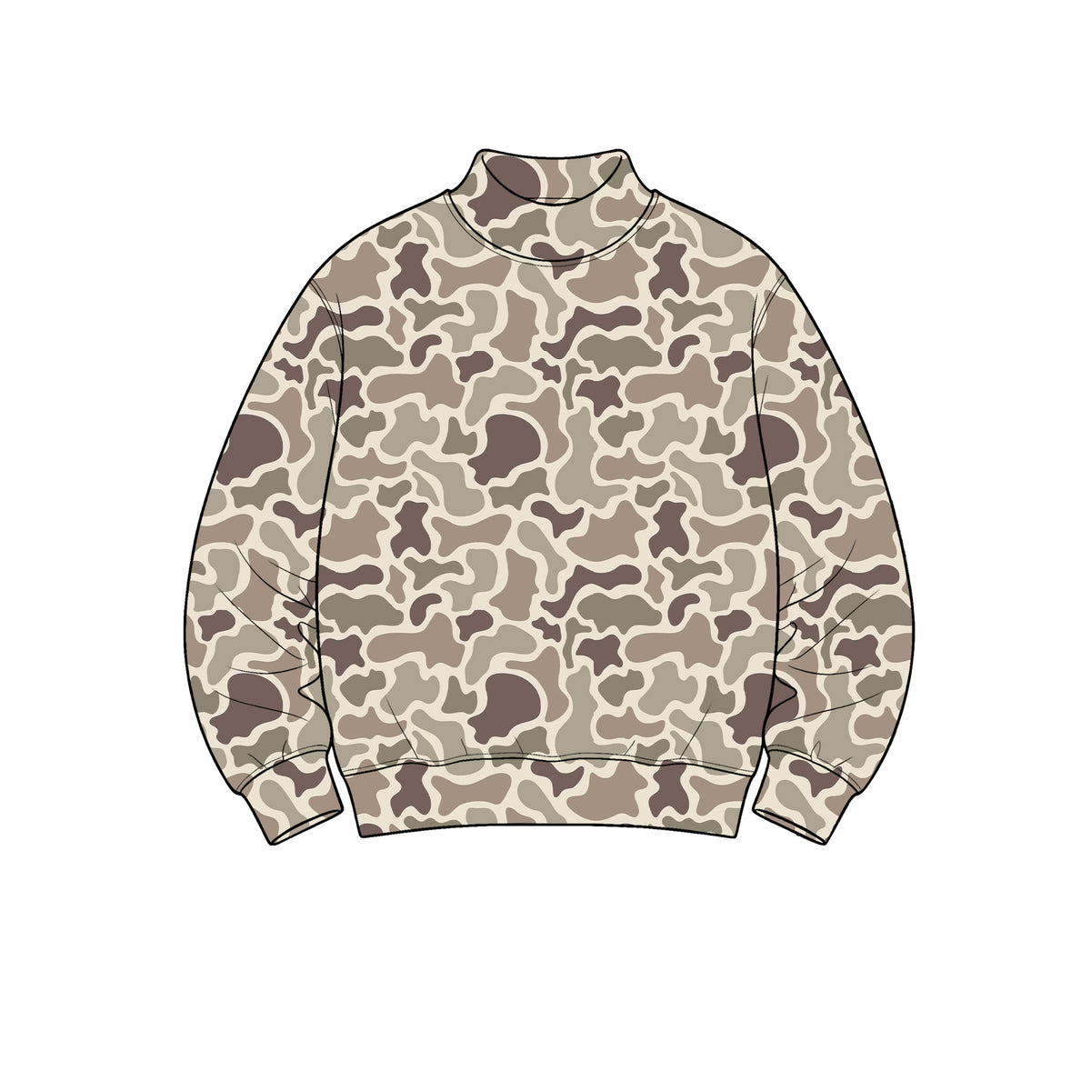 Preorder moq 5 Adult Women Long Sleeve Khaki Camo Yoga Active T-shirts Top