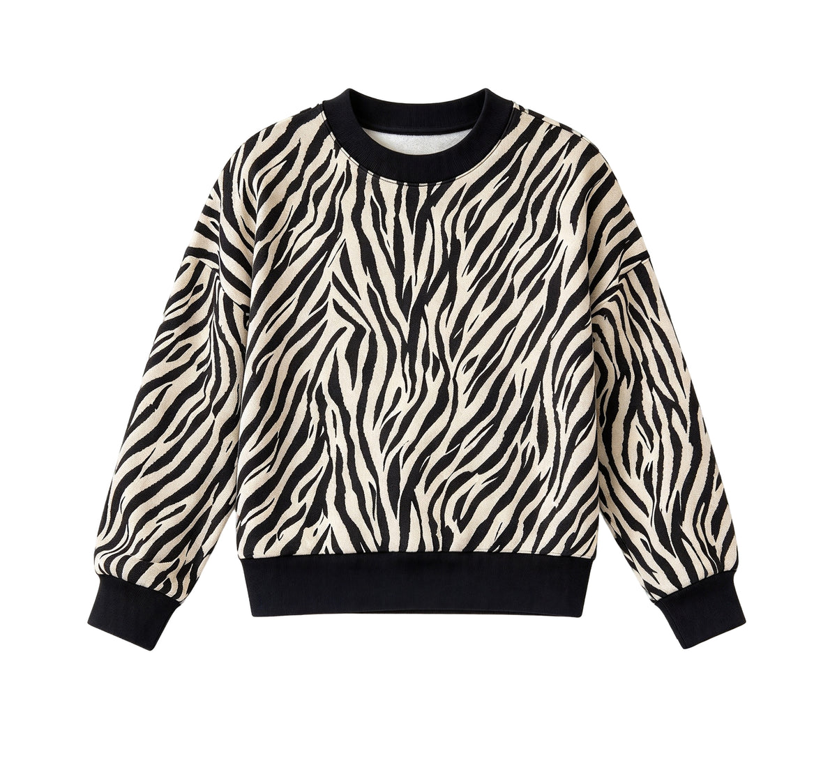 Preorder moq 5 Adult Women Long Sleeve Zebra Black T-shirts Tops