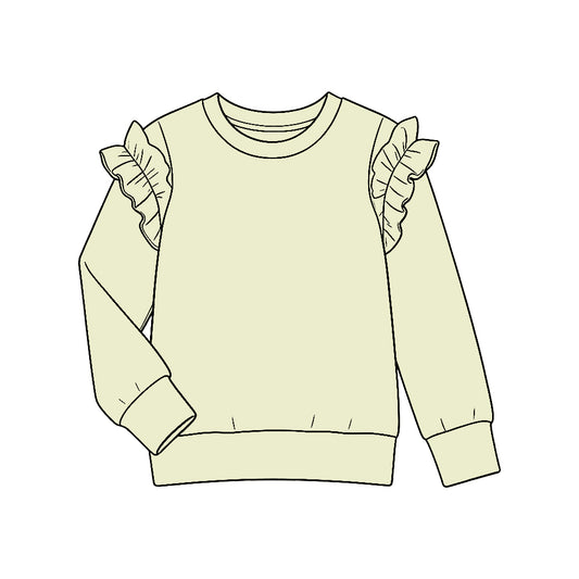 Baby Girls Yellow Long Sleeve Cotton T-shirts Top Preorder