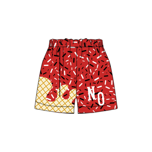 Preorder(moq 5) Baby Boys Team Red NO Sports Shorts