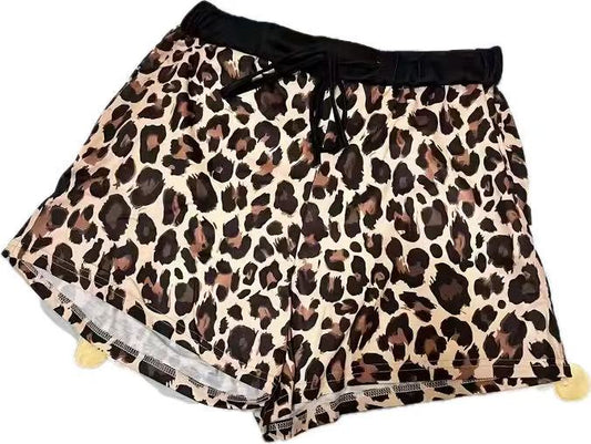 Adult Women Leopard Shorts Bottoms Preorder(moq 5)