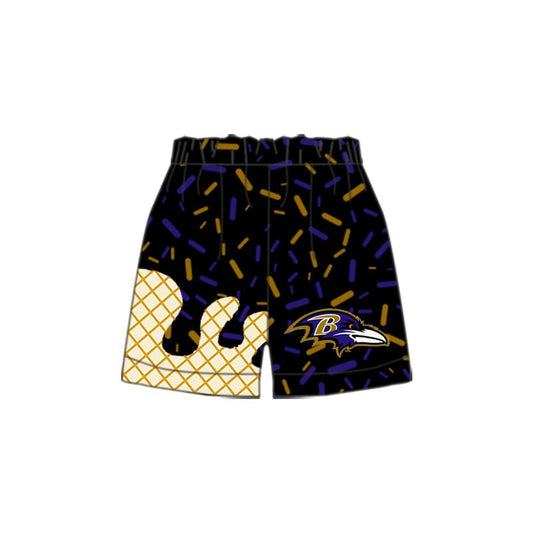 Preorder moq 5 Baby Boys black bird Sprinkles Team drips Shorts Bottoms