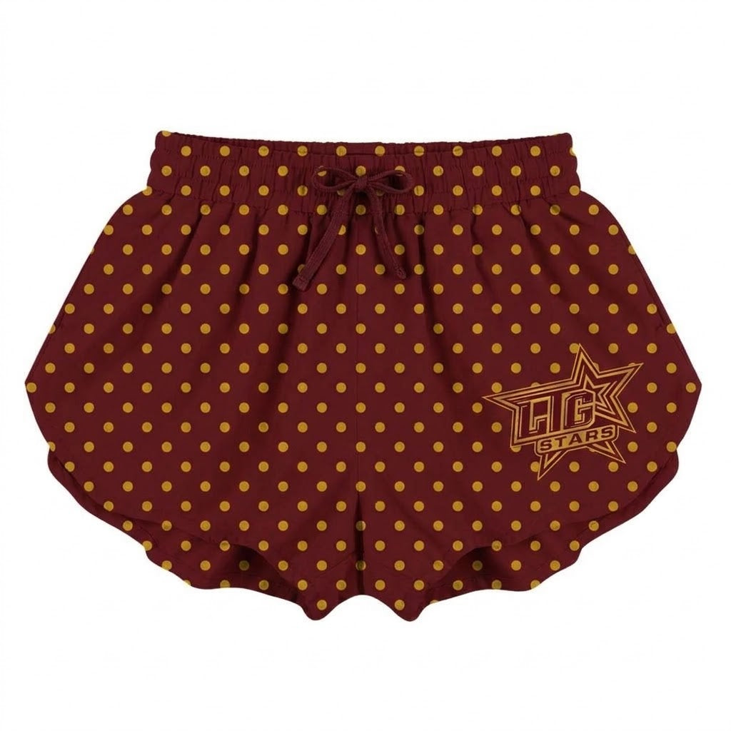 Preorder moq 5 Adult Women Stars Team Yoga Shorts Bottoms
