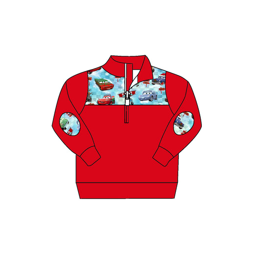 Baby Boys Long Sleeve Christmas Racing Car Pullovers Shirts Preorder(moq 5)