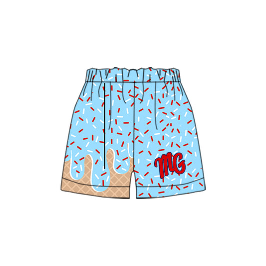 Preorder moq 5 Baby Boys Team Blue MG Sport Shorts Bottoms