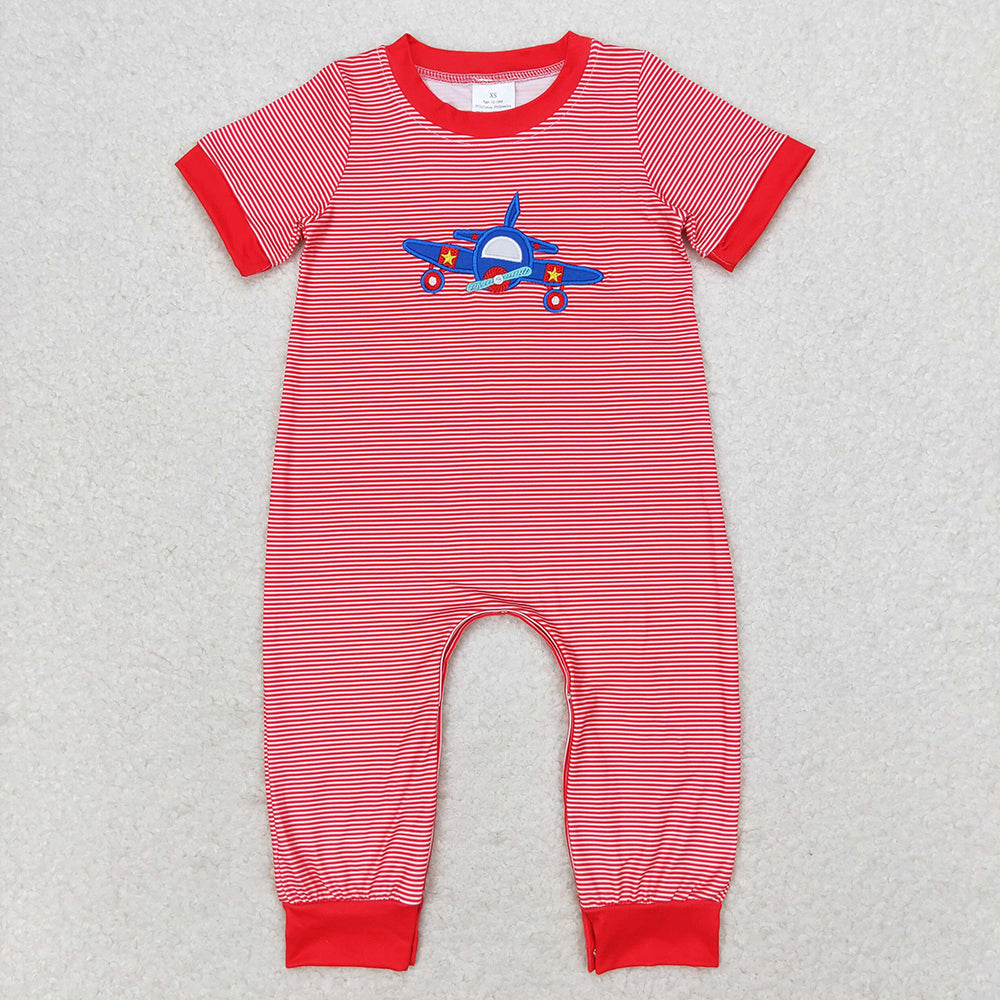 Baby Boys Plane Sibling Brother Rompers Outfits Clothes Sets