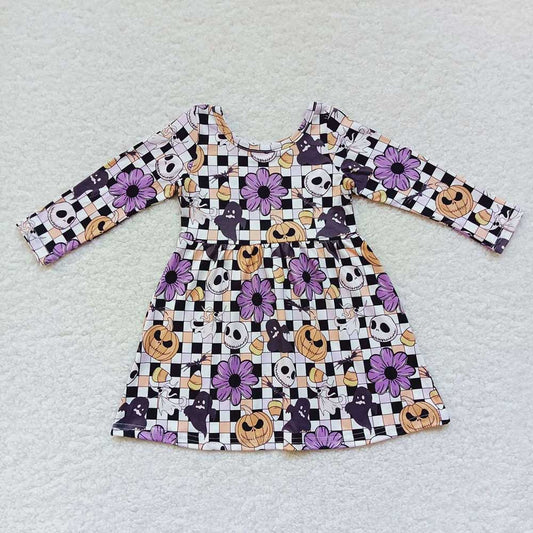 Baby Girls Halloween Flowers Knee Length Dresses