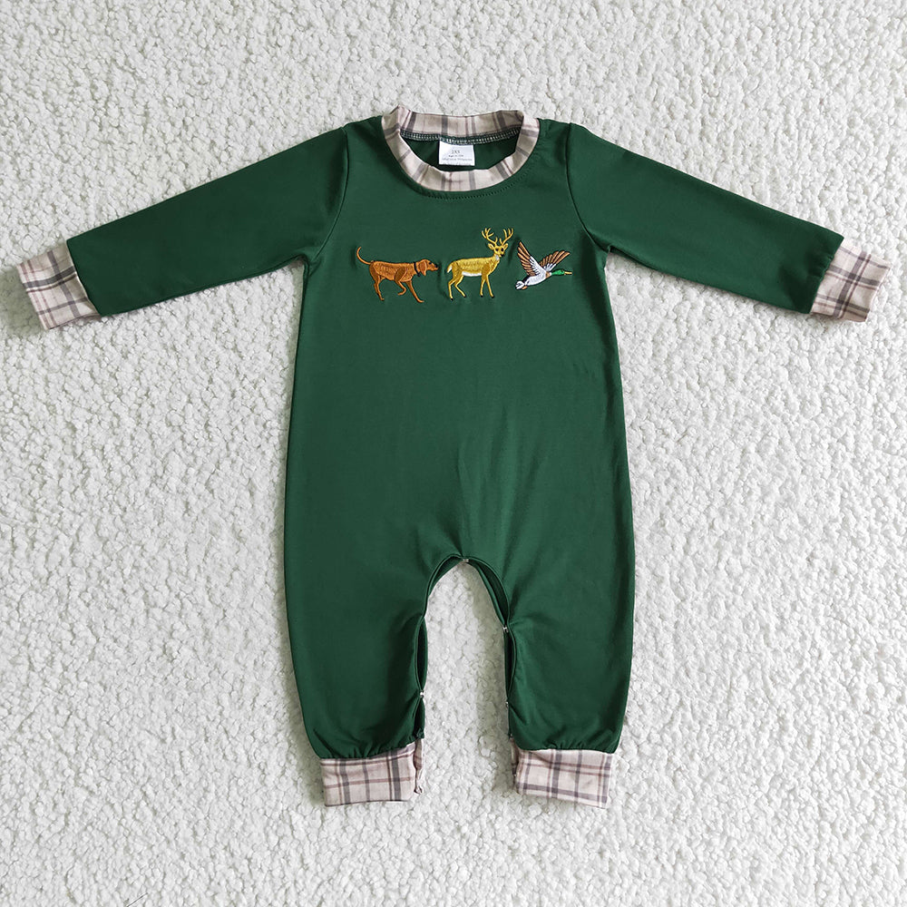 USA Shop Baby Boys Duck Deer Dog Hunting Fall Rompers