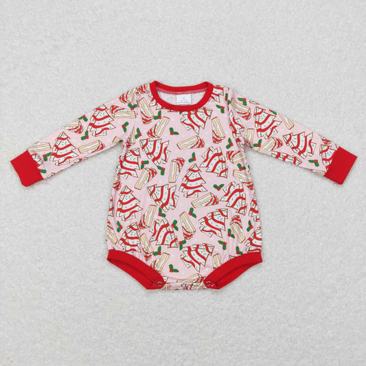 USA Shop Baby Girls Christmas Tree Cake Pink Red Rompers
