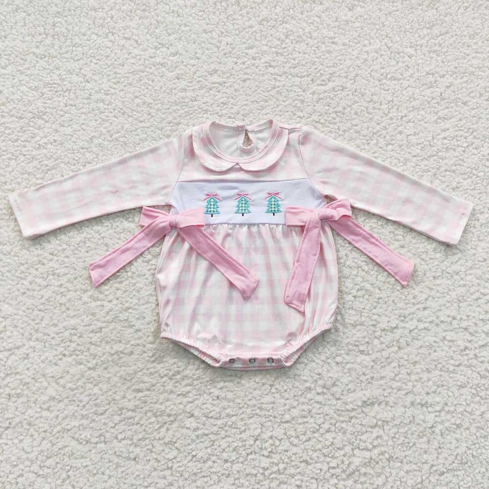 USA Shop Baby Girls Long Sleeve Christmas Tree Rompers