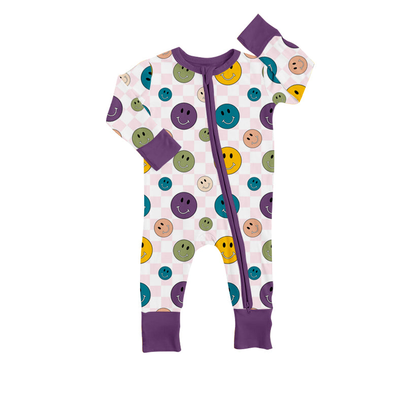 Baby Kids Colorful Smile Zip Rompers preorder