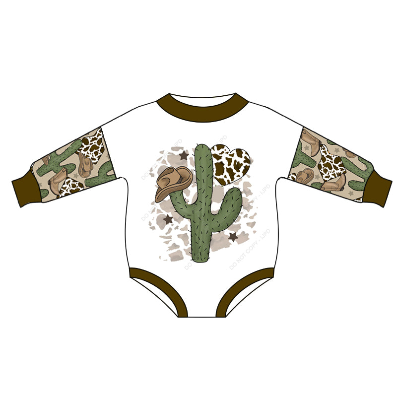 Baby Girls Western Cactus Rompers preorder