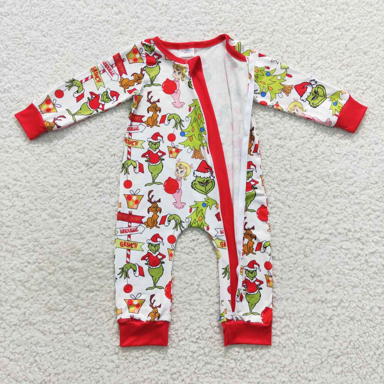 Family Girls Boys Green Face Rompers Pants Pajamas Sets