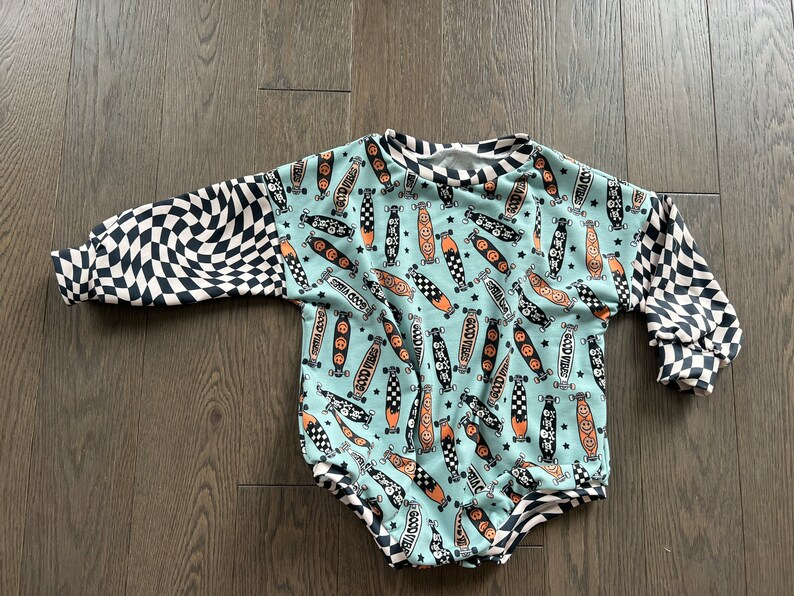 Scooter Baby Kids Black Checkered Long Sleeve Rompers preorder