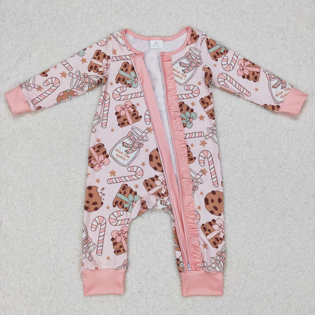 Sibling Girls Boys Christmas Cookie Candy Rompers Pajamas Clothes Sets