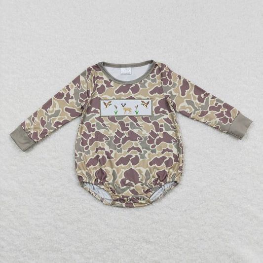 USA Shop Baby Infant Boys Hunting Duck Dog Camo Long Sleeve Rompers