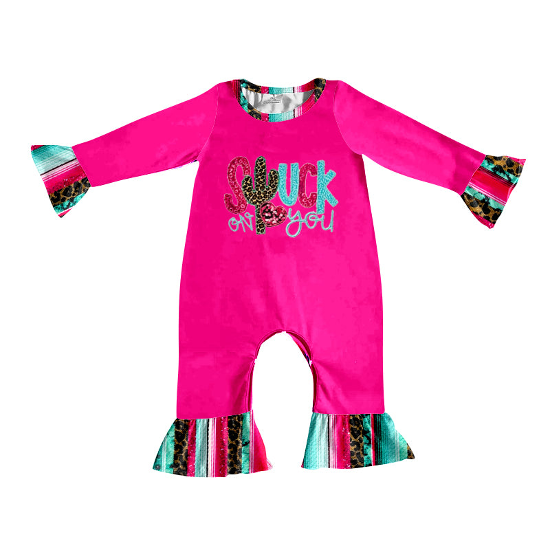 Baby Infant Girls Western Stuck Long Sleeve Serape Rompers preorder