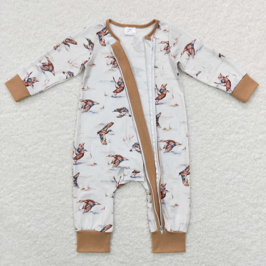 USA Shop Baby Infant Kids Duck Hunting Long Sleeve Zip Sleepers Rompers