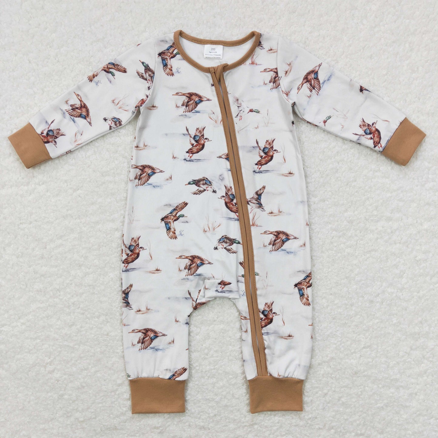 USA Shop Baby Infant Kids Duck Hunting Long Sleeve Zip Sleepers Rompers