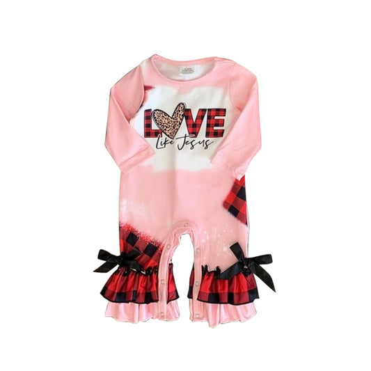 Baby Infant Girls Long Sleeve Love Valentines Rompers preorder