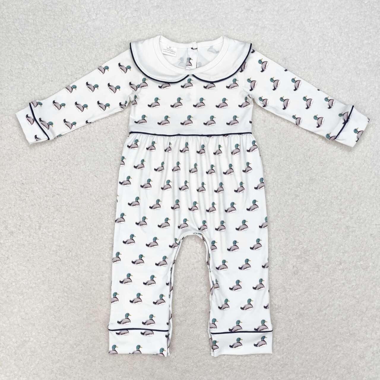 USA Shop Baby Infant Boys Long Sleeve Ducks Collar Rompers