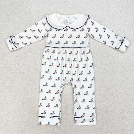USA Shop Baby Infant Boys Long Sleeve Ducks Collar Rompers