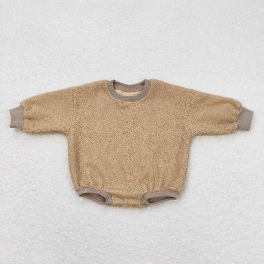 Baby Infant Khaki Long Sleeve Romper Sweaters