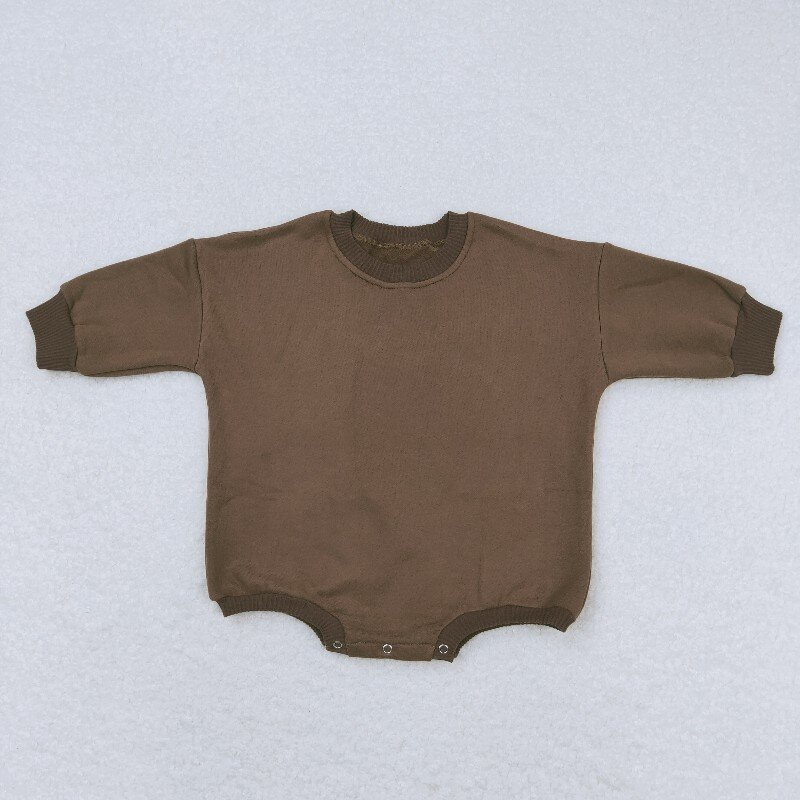 Sibling Baby Girls Long Sleeve Cotton Sweater Rompers