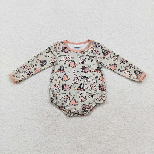 Baby Infant Boys Dinosaurs Long Sleeve Rompers