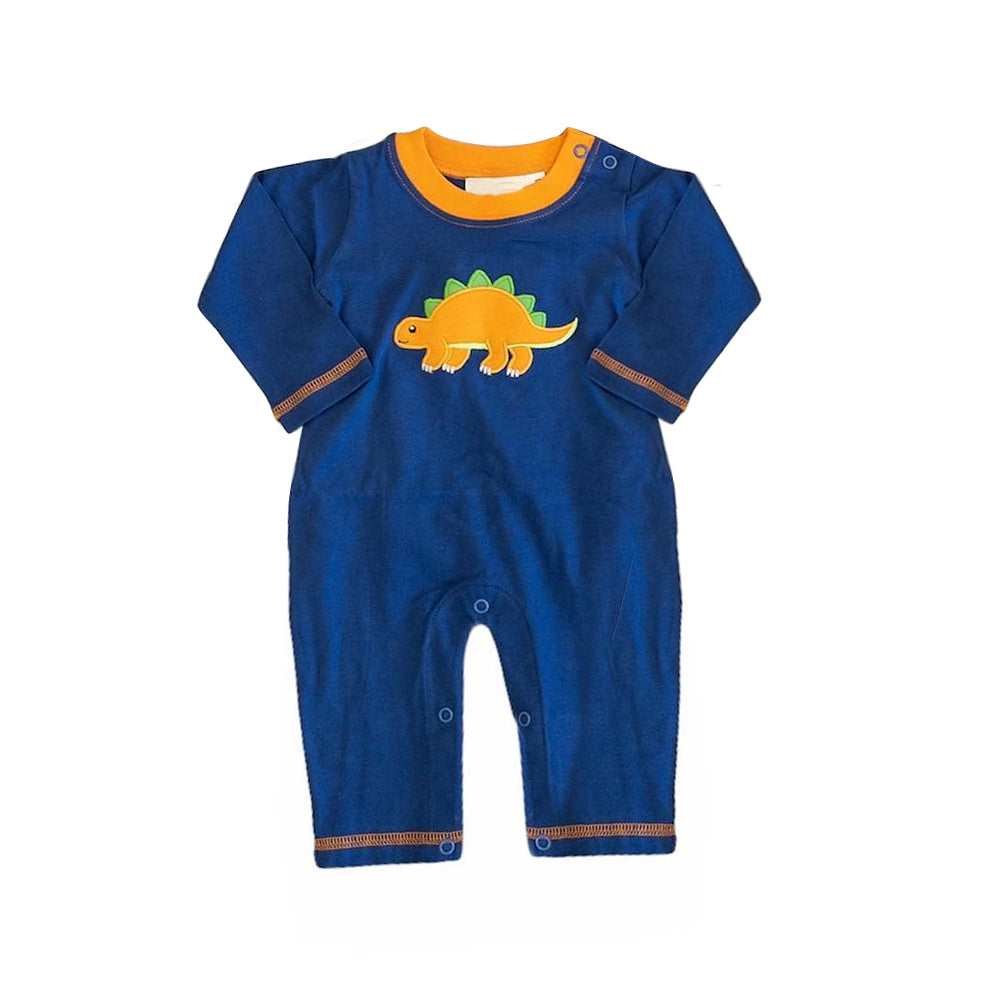 Baby Infant Boys Dinosaur Long Sleeve Rompers preorder