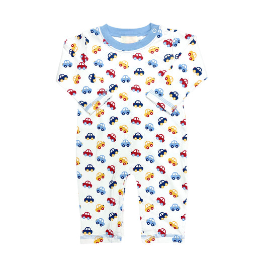 Baby Infant Boys Colorful Cars Long Sleeve Rompers preorder