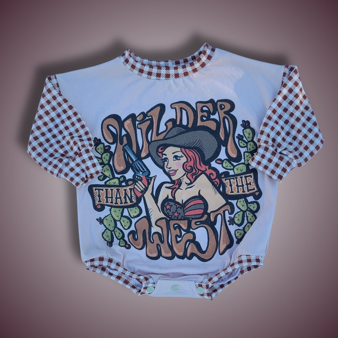 Baby Infant Girls Wild West Long Sleeve Rompers preorder